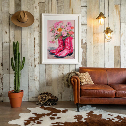 Wild Cosmos Dance In Scarlet Boots