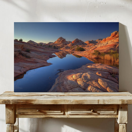 Red Rocks Mirror Desert Dawn