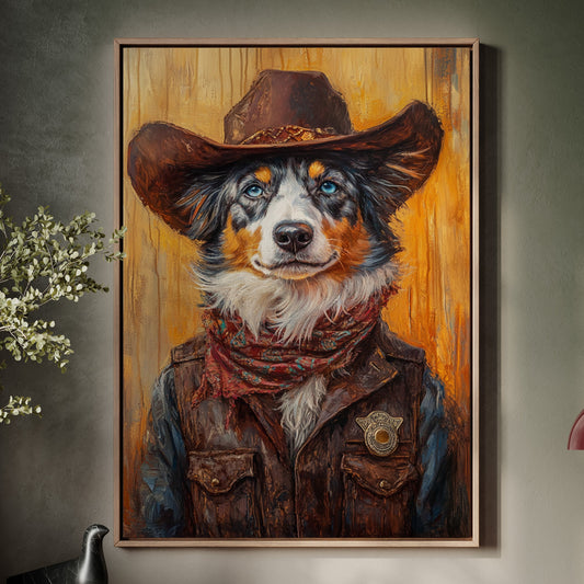 Australian Shepherd Cowboy Deputy