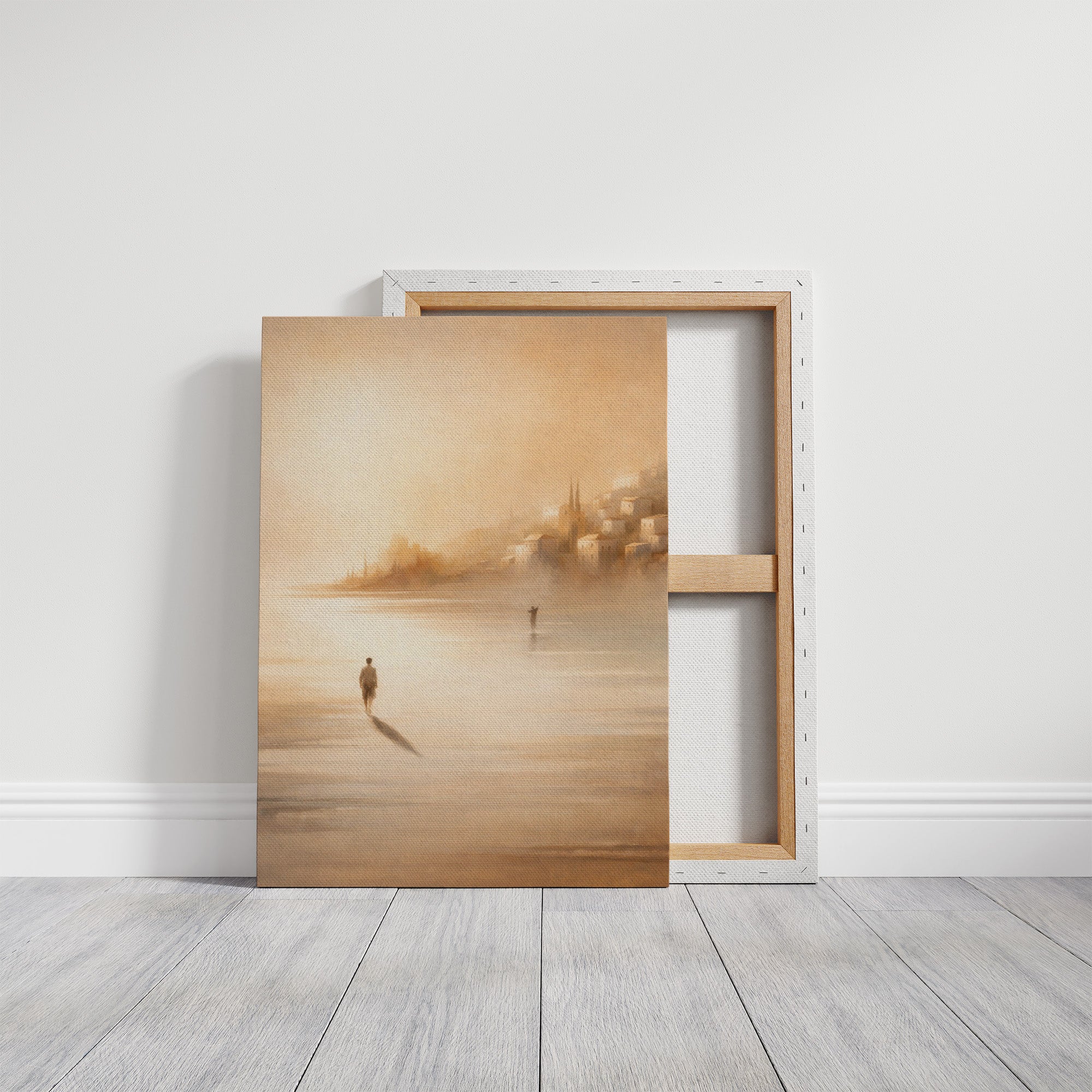 Ethereal Journey Through Amber Waters