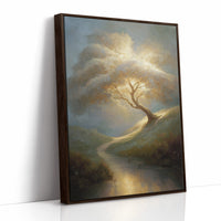 Ancient Oak Bends With Time