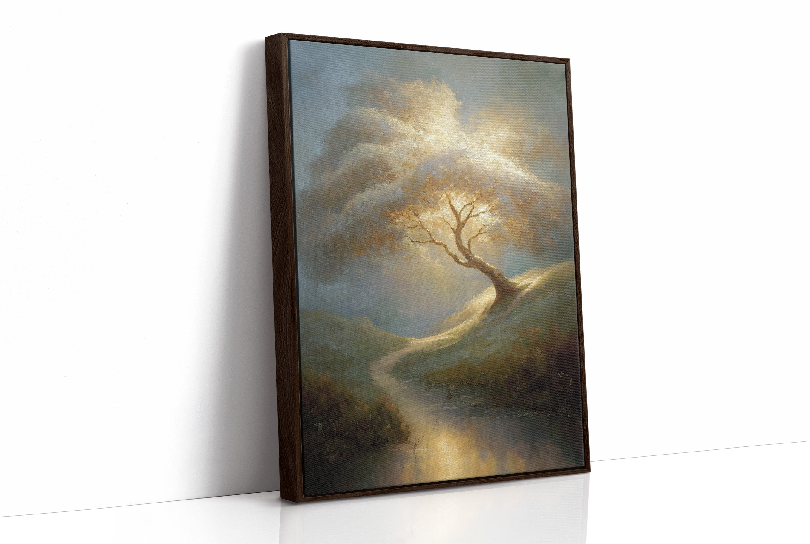 Ancient Oak Bends With Time