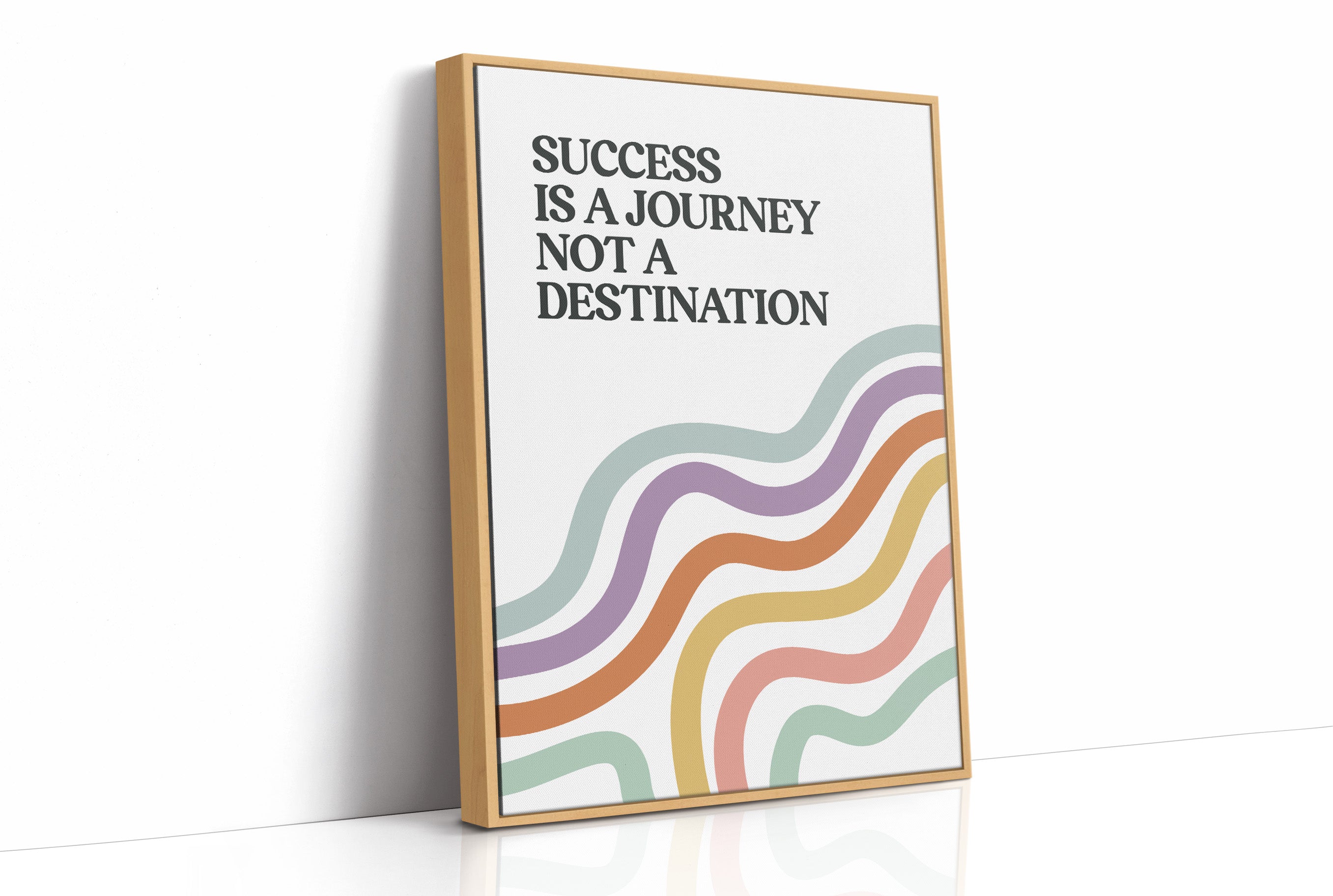 Success Is A Journey Quote Print