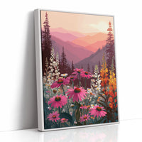 Sunset Serenade Over Wild Blooms