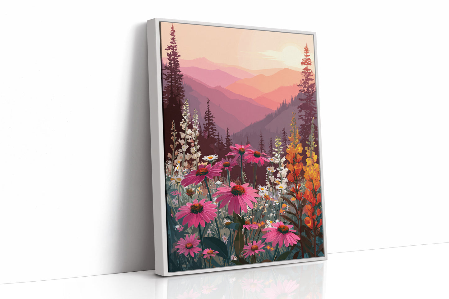 Sunset Serenade Over Wild Blooms