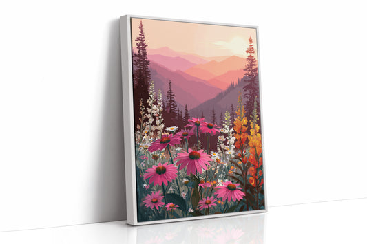 Sunset Serenade Over Wild Blooms
