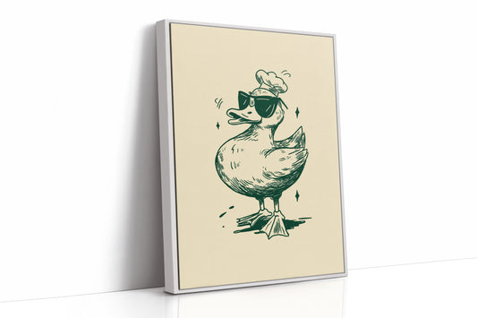 The Chef Duck Struts Proudly