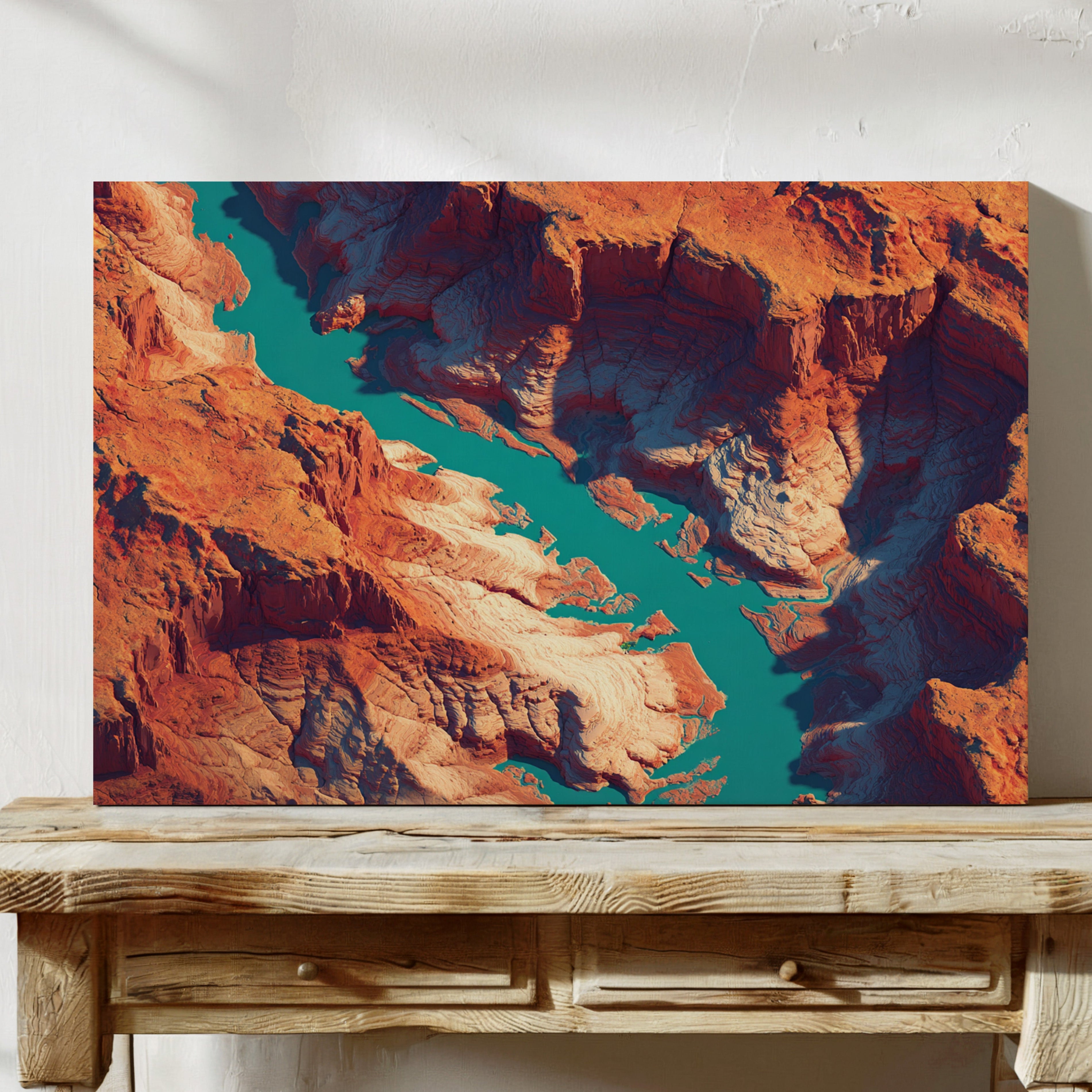 Turquoise Rivers Carve Ancient Stone