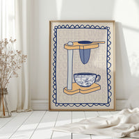 Morning Rituals In Floral Blue