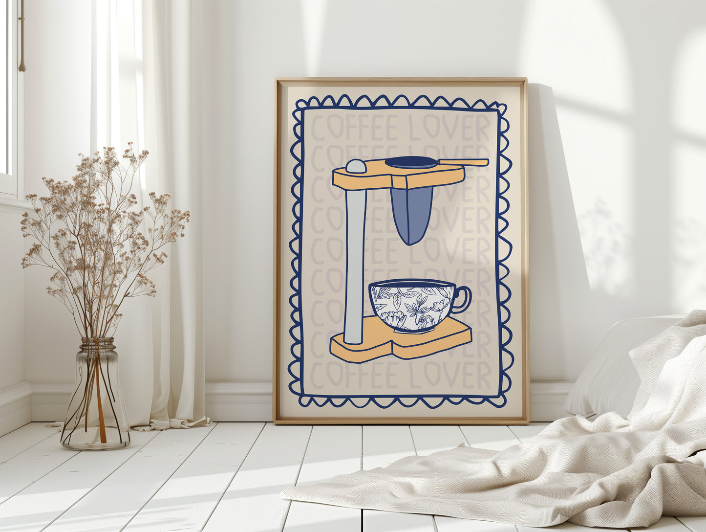 Morning Rituals In Floral Blue