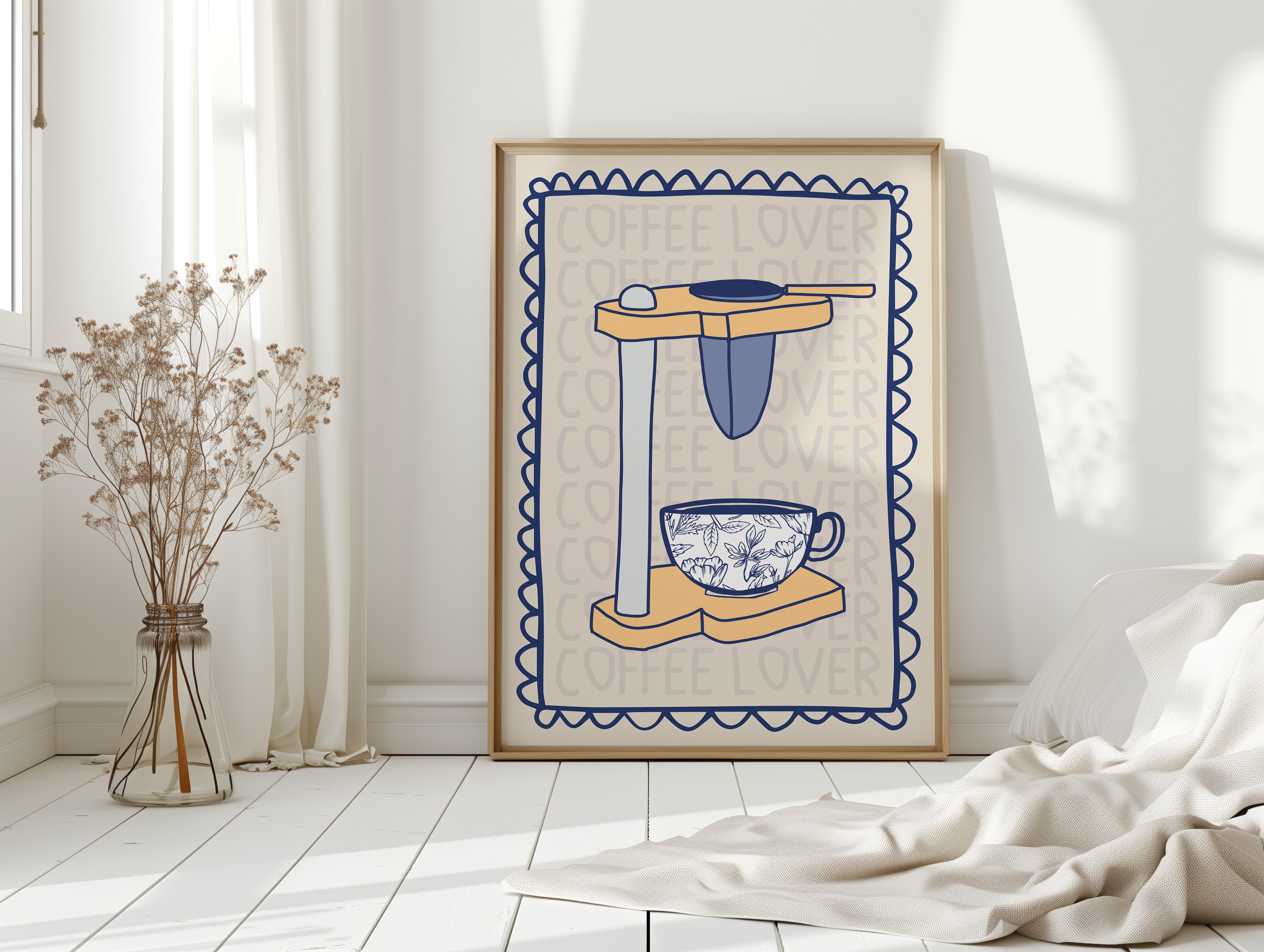 Morning Rituals In Floral Blue