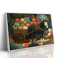 Hauling Pumpkins, Eyeing the Kale