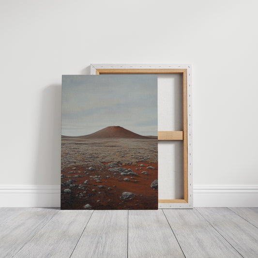 Solitary Peak In Rust And Stone