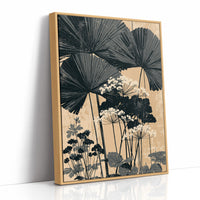 Palm Fronds Over Wild Lace