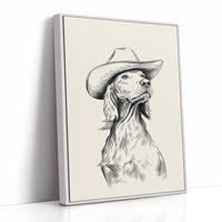 The Canine Cowboy Stands Tall