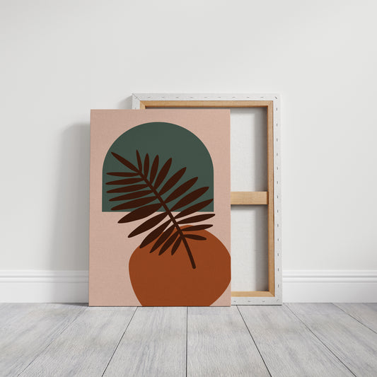 Foliage Dances Against Soft Canvas