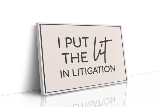 I Put The Lit In Litigation