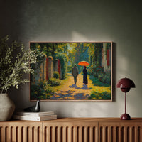 Autumn Path Through Garden Gates
