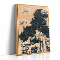 Palm Fans in Peach Light
