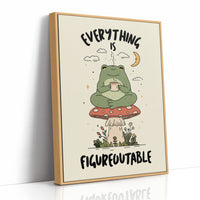 Everything Is Figureoutable Frog Wall Art