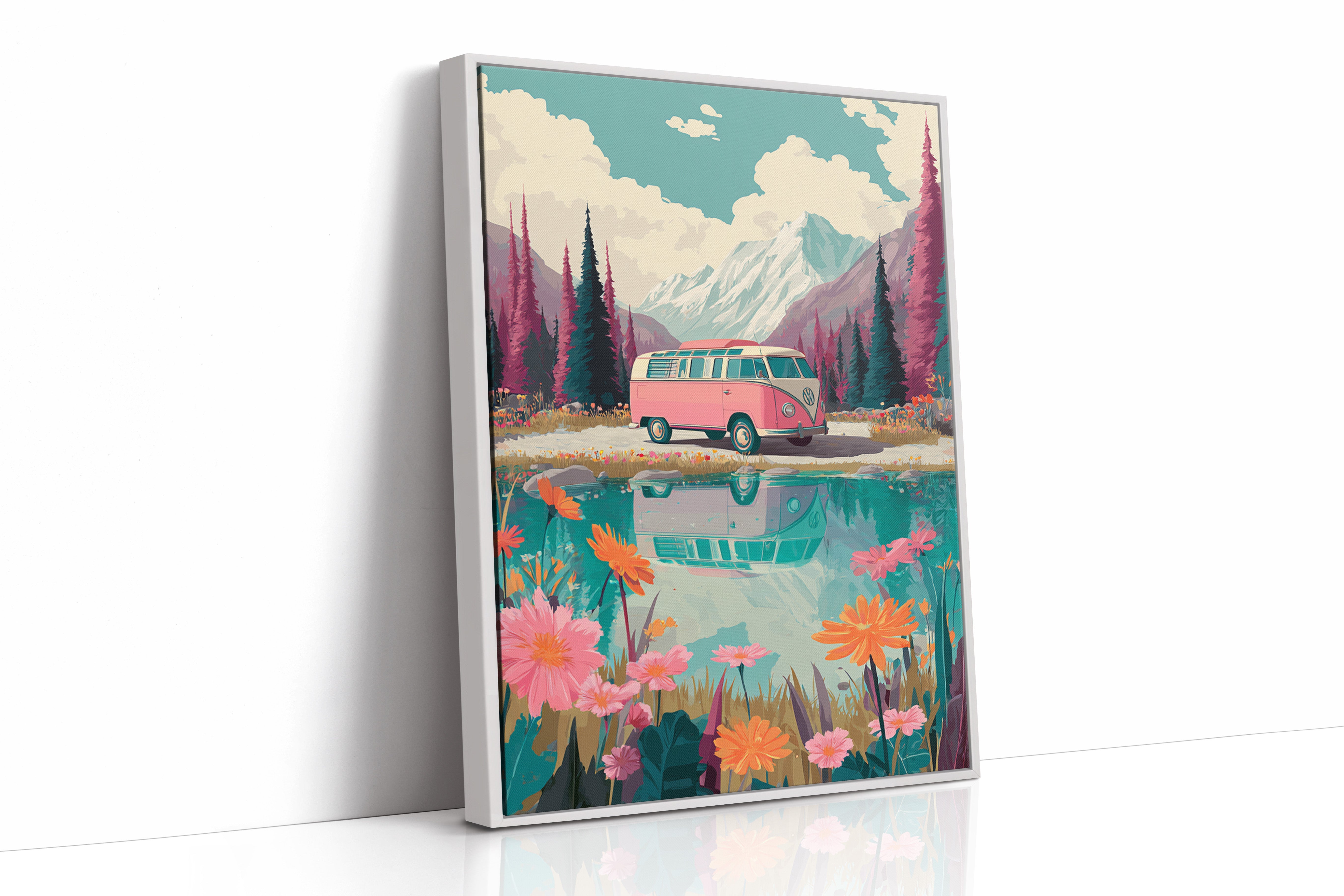 Journey Through Blooming Reflections