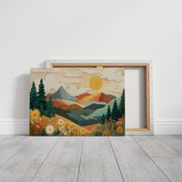 Daisies Catch Mountain Morning Light