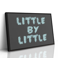 Little By Little Chalkboard Print