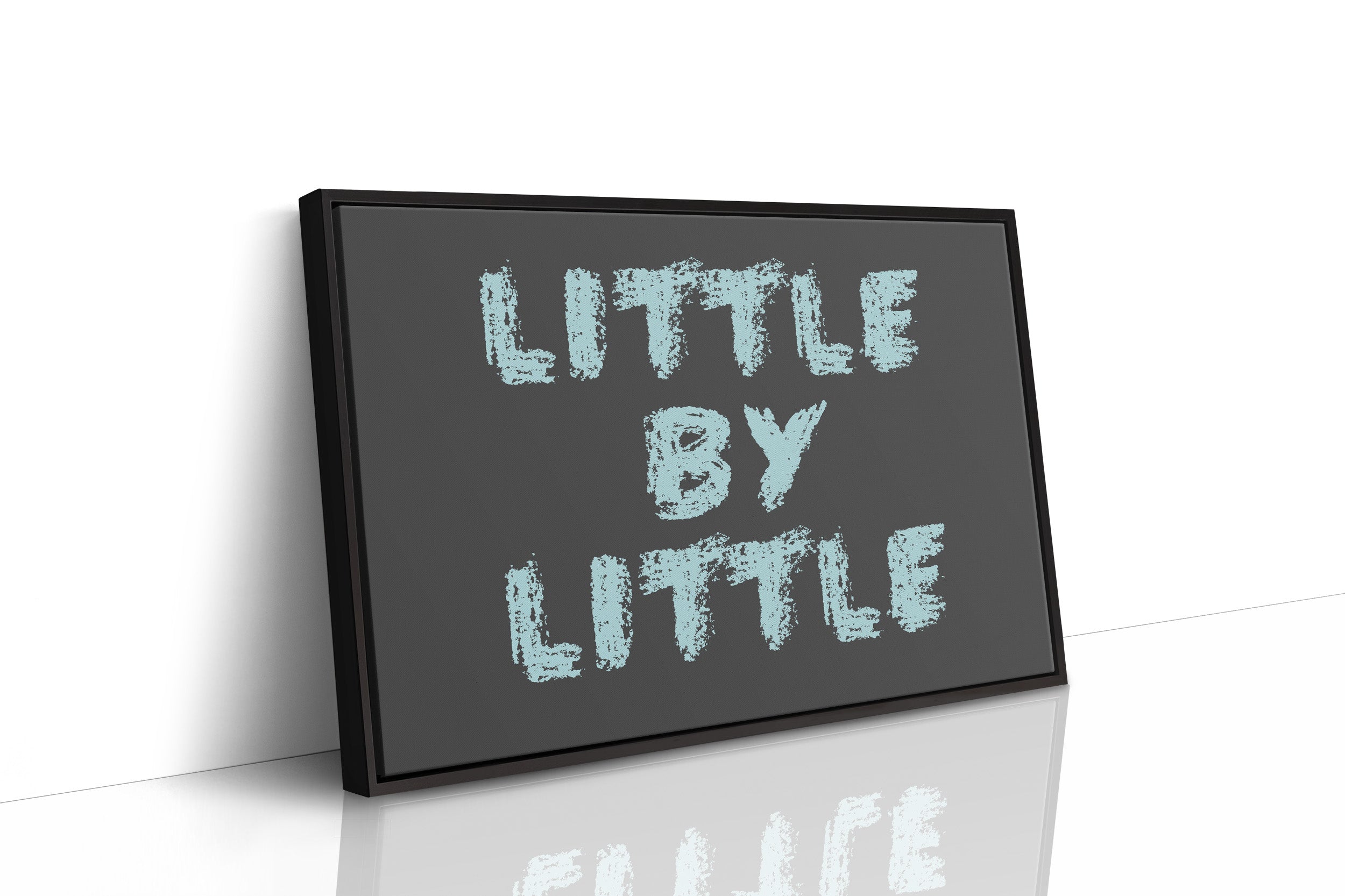 Little By Little Chalkboard Print