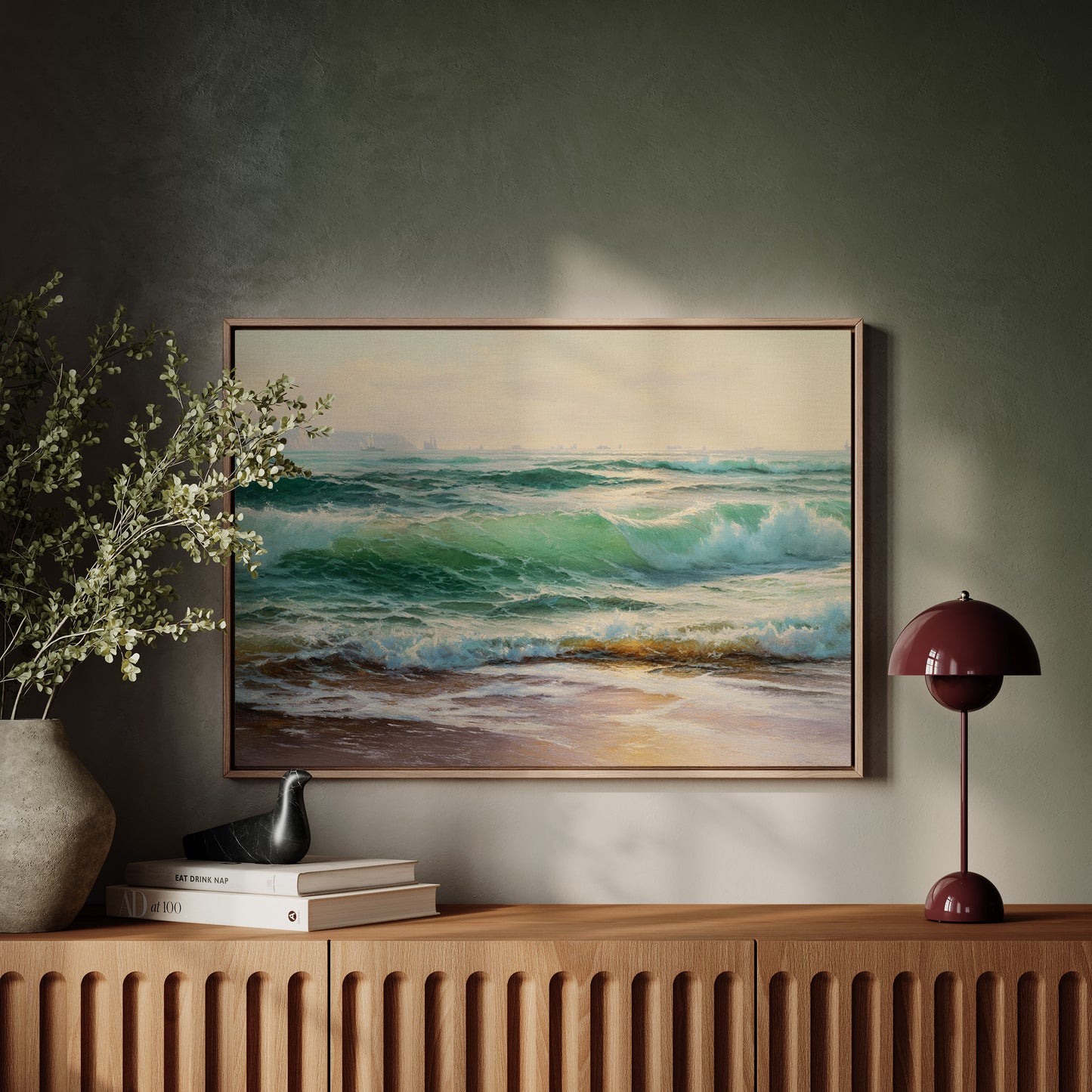 Emerald Waves Chase Golden Shore