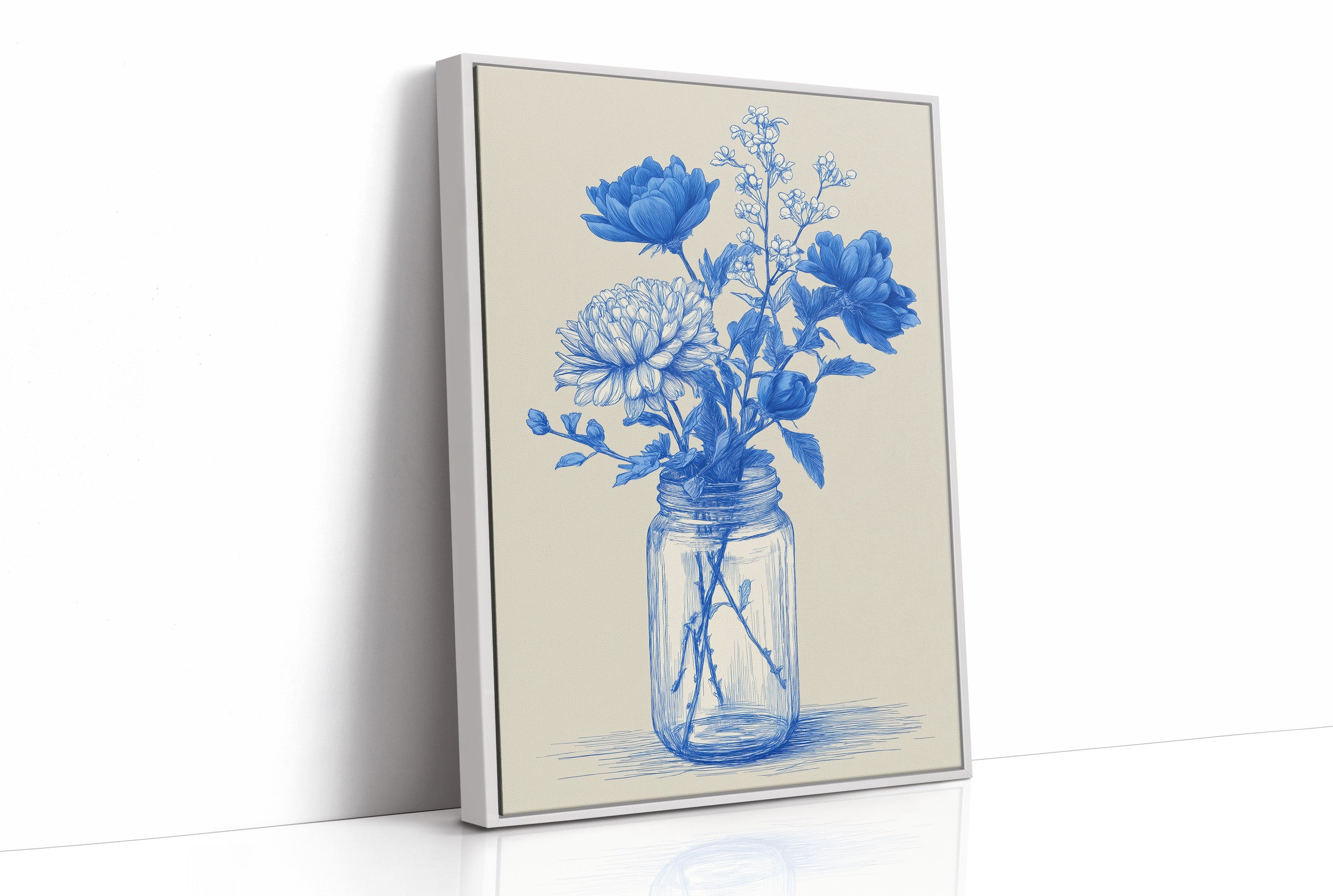 Blue Peonies Paint Their Stories