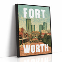 Fort Worth, Riso Print