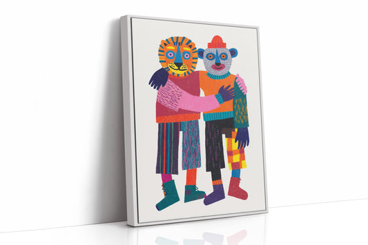 Embrace of Colorful Companionship