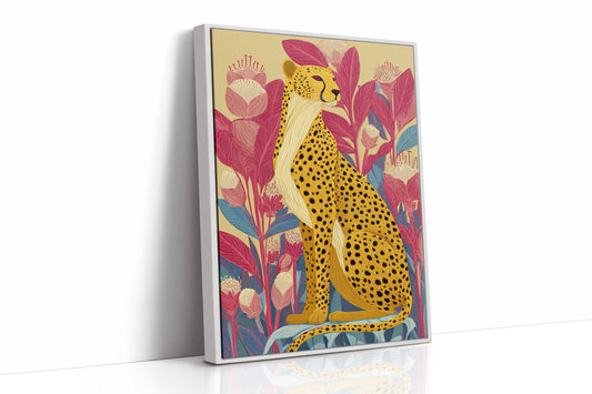 Elegance Among Vibrant Blooms