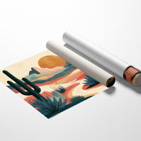 Winding Path Beneath a Copper Sun