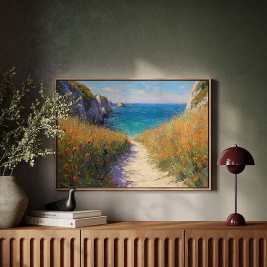 Poppies Dance Along Ocean Trails