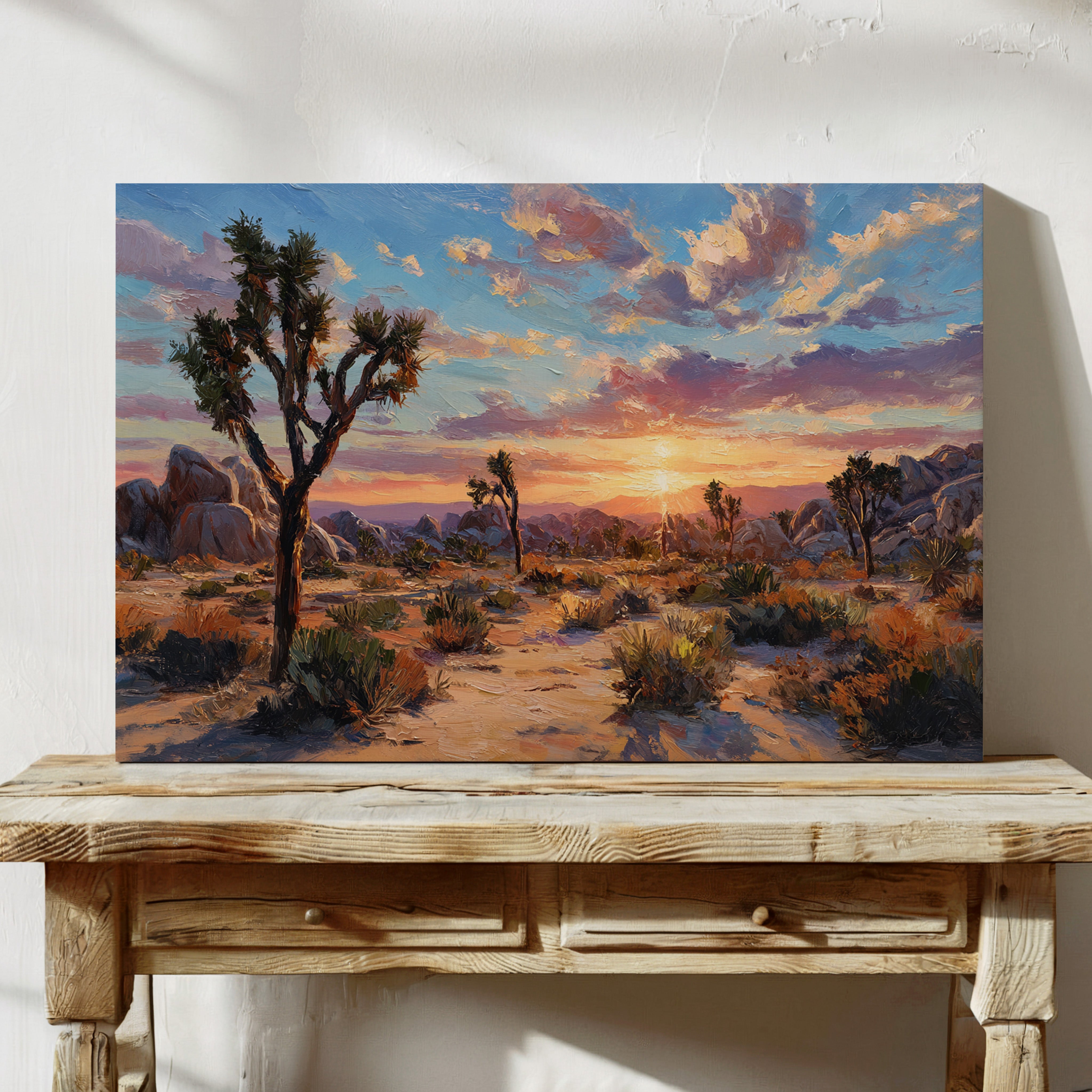Sunset Ignites Joshua Tree's Soul