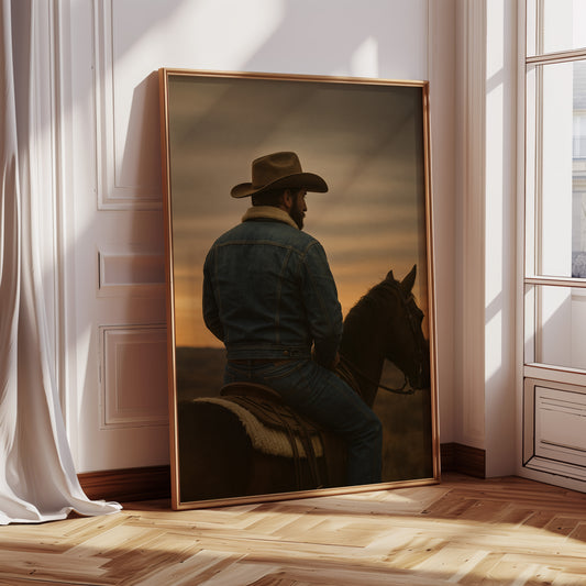 Cowboy at Dusk