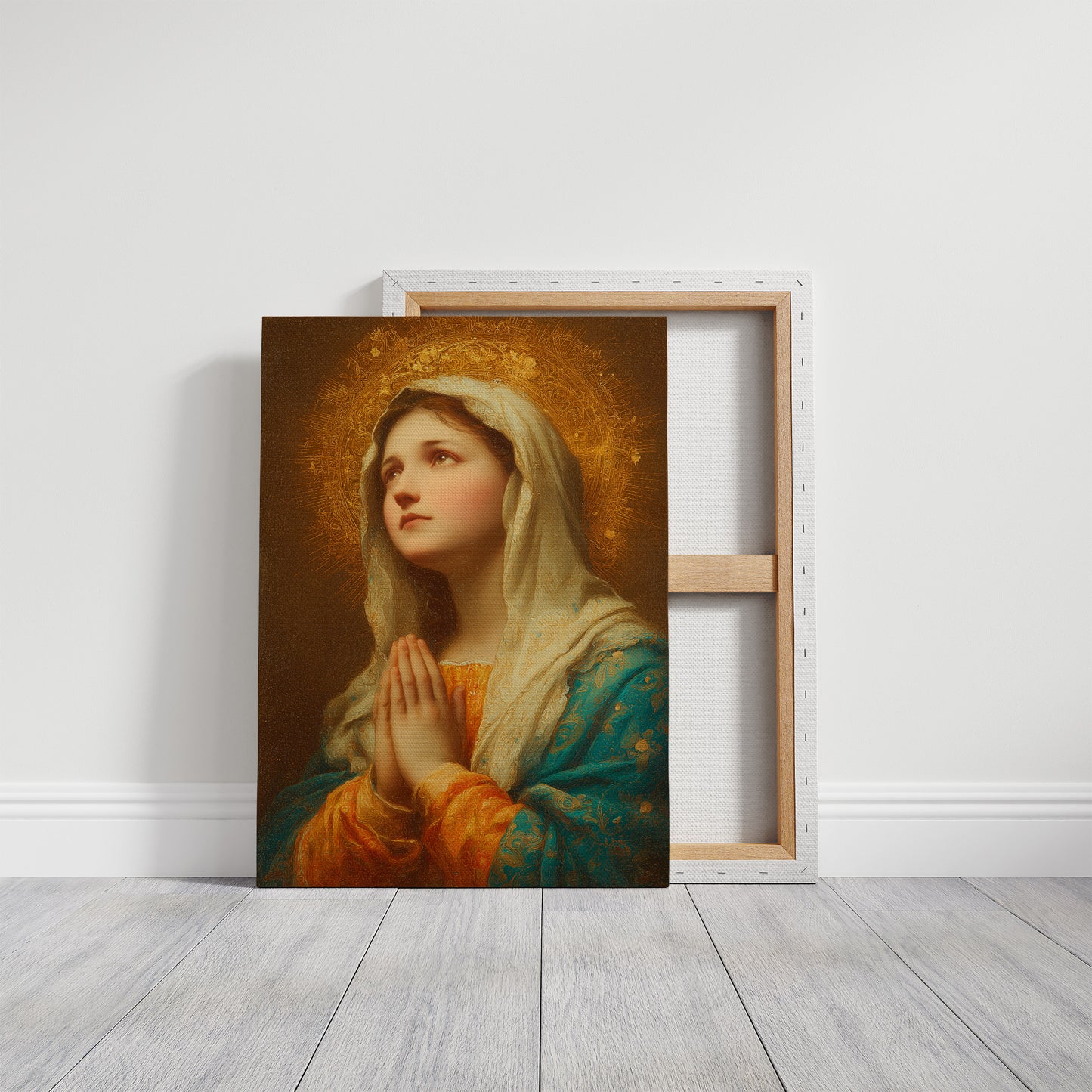 Radiant Prayer In Sunlit Sanctuary