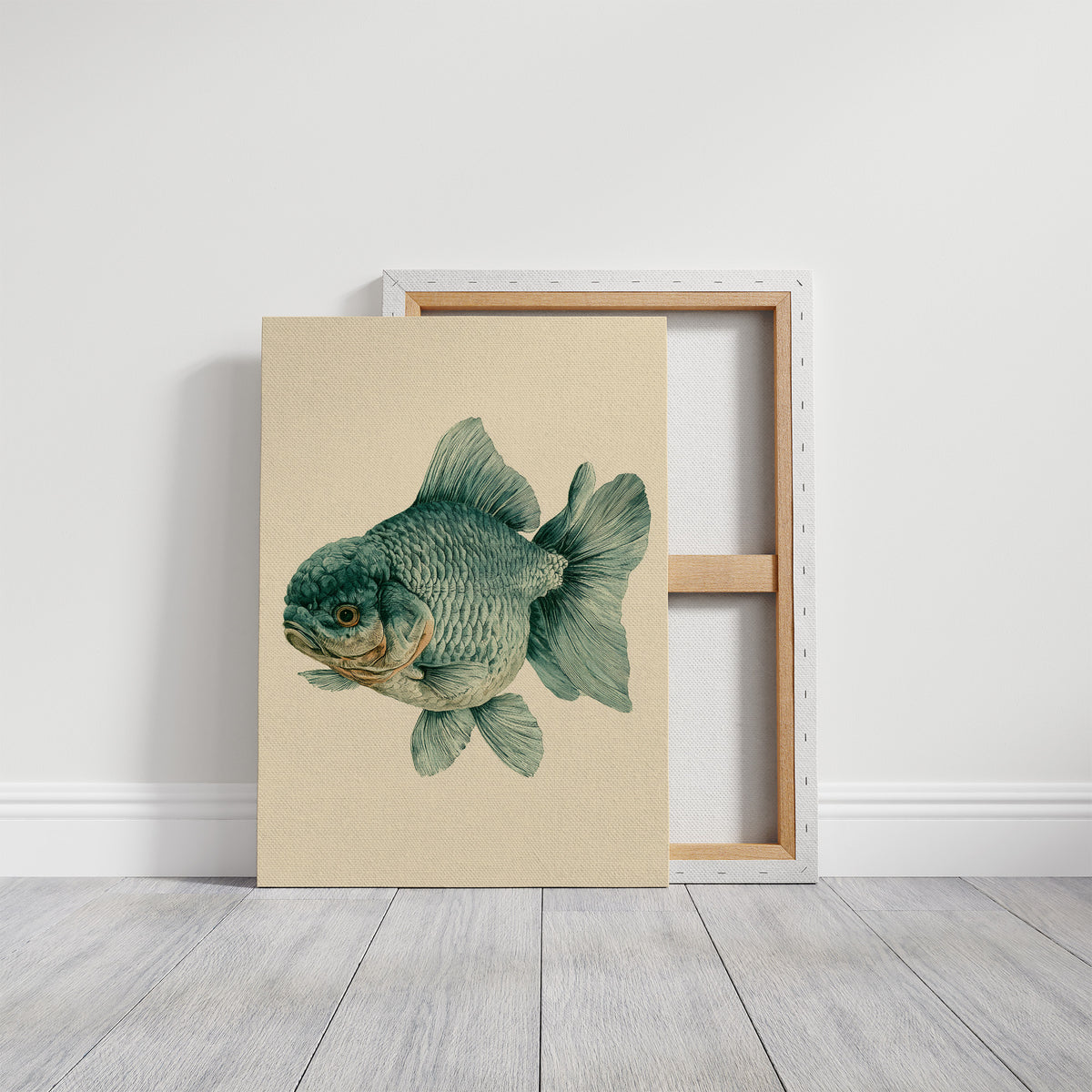 The Lion-Headed Goldfish, Studied in Ink