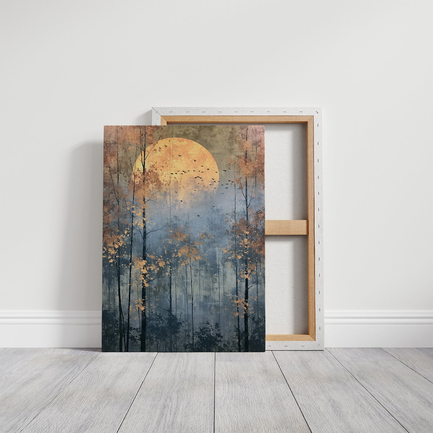 Autumn Gold Beneath the Harvest Moon