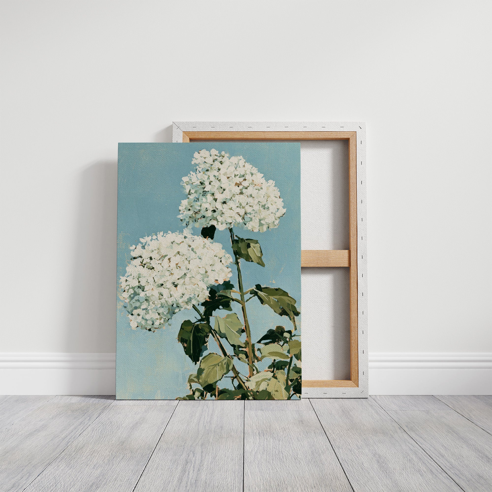 White Hydrangea Sky Bloom