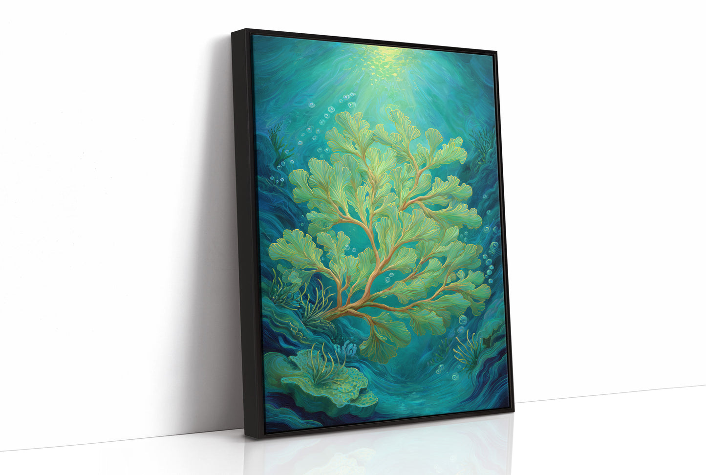 Seafoam Dances In Sunlit Depths