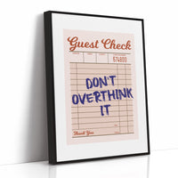 Order Up: Stop Overthinking
