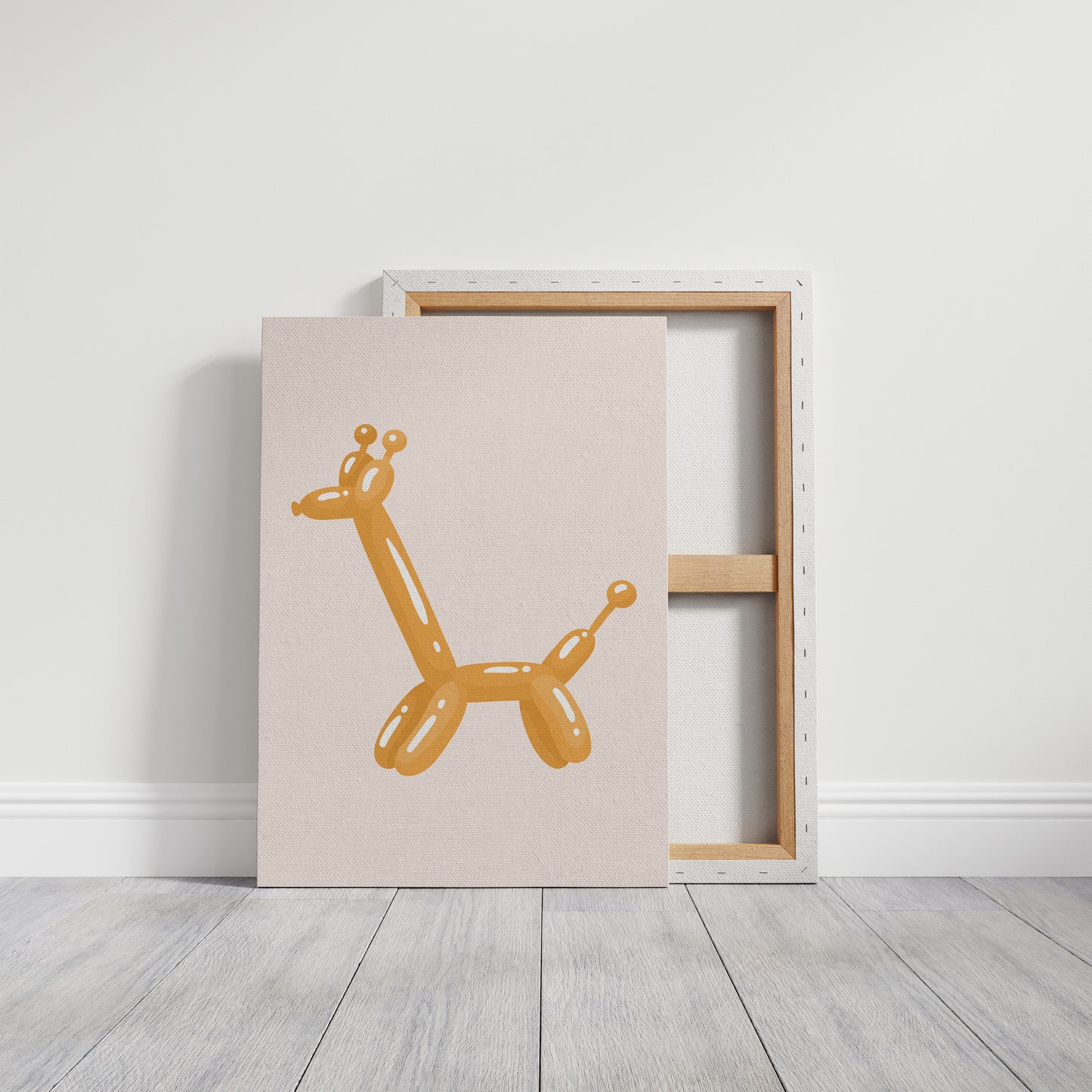 A Giraffe's Playful Journey