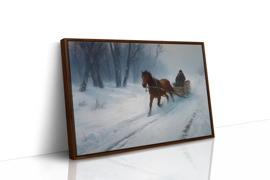 Winter's Tale Through Birch And Snow