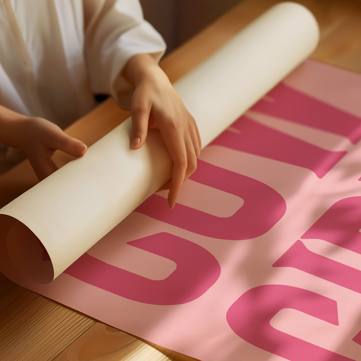 Cowgirl Up Pink Western Poster