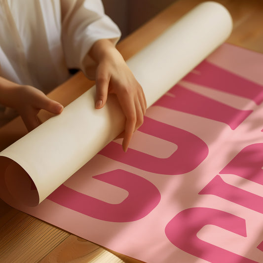 Cowgirl Up Pink Western Poster
