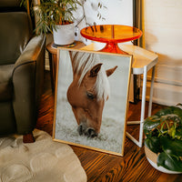 Quiet Morning Graze with Golden Mane