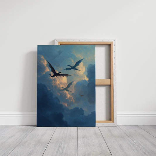 Dragons Soar Through Twilight Skies