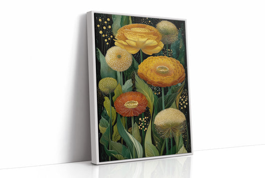 Marigolds Dance Under Starlit Garden